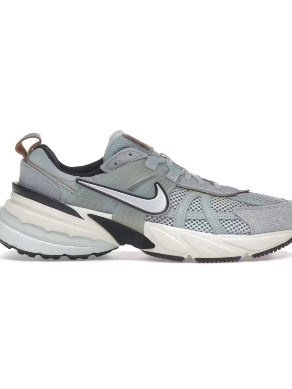 Nike Light Grey and Silver Mesh Trainer Sneakers